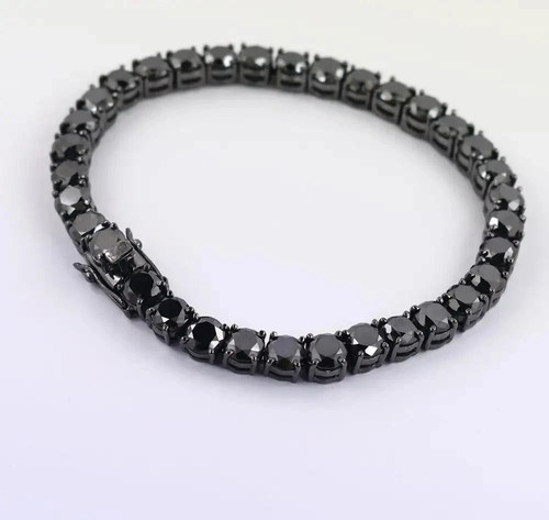 Bracciale tennis uomo 12ct - bracciale,