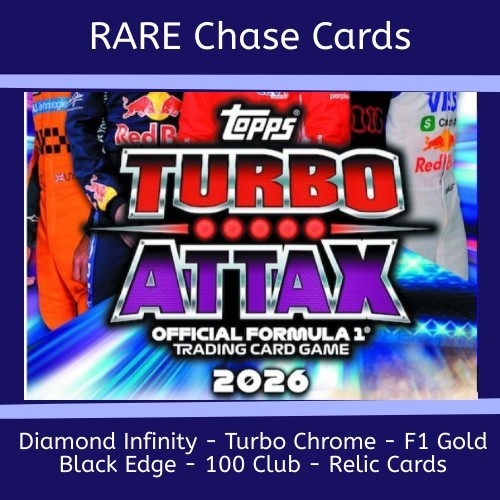 Carte rare 2026 topps turbo - carte, f1